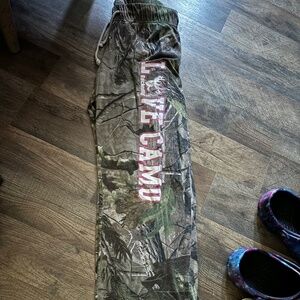 Bucked up love camo lounge pants